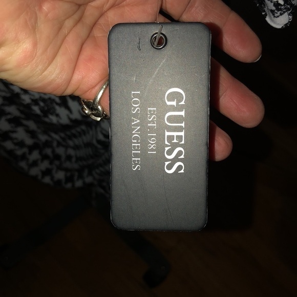 Guess size 12 black & white houndstooth faux wrap dress w/ zip detail NWT - Picture 15 of 16